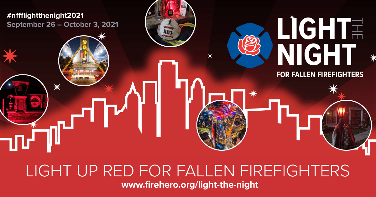 Light the Night for Fallen Firefighters Memorial Weekend