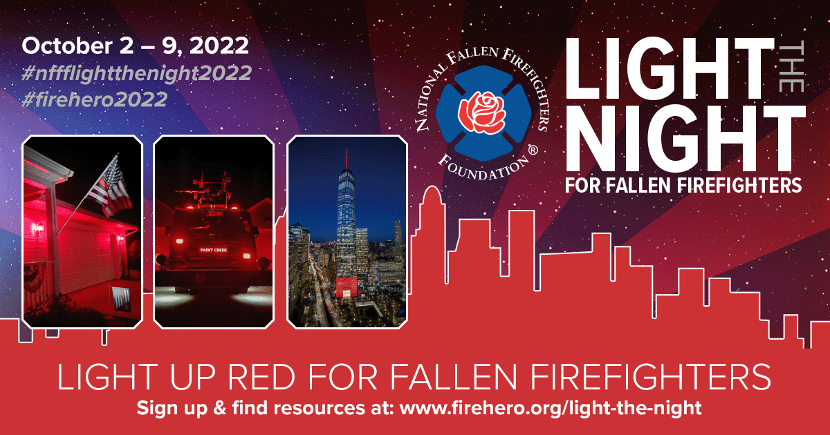 Light the Night for Fallen Firefighters Memorial Weekend