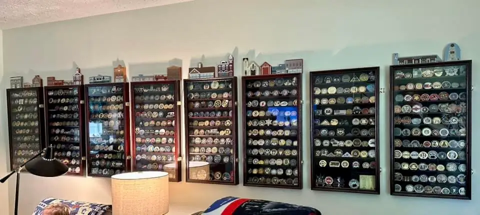 Nevin Steffy’s challenge coin collection