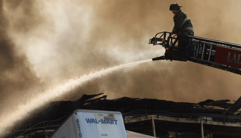 Mega-Warehouse Fire Incident Plainfield