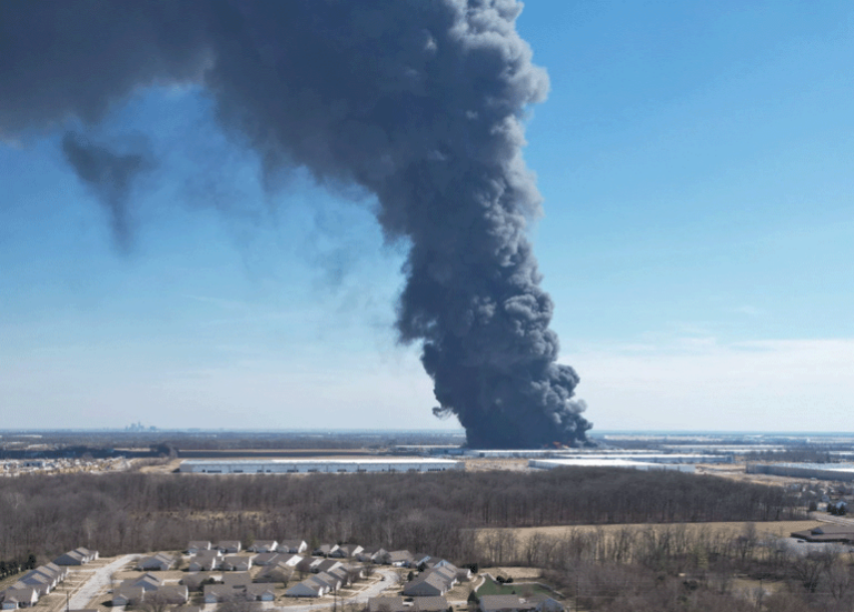 Mega-Warehouse Fire Incident Plainfield